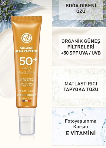 Yves Rocher Solaire SPF 50+ Parlama Karşıtı - Görsel 2