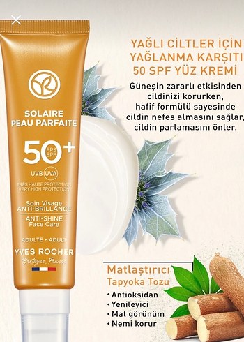 Yves Rocher Solaire SPF 50+ Parlama Karşıtı - Görsel 3