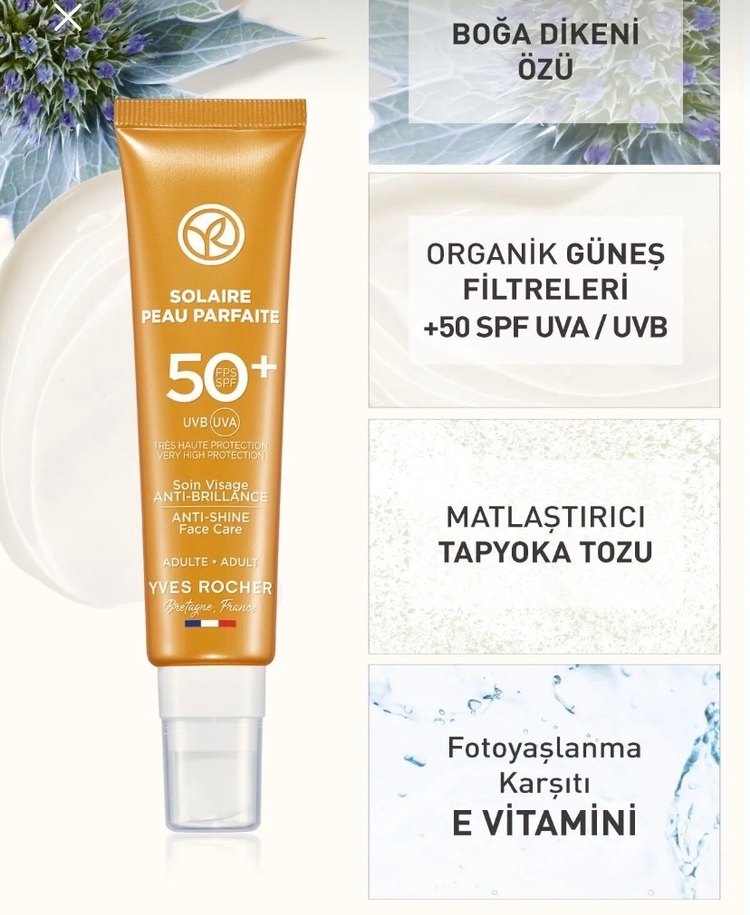 Yves Rocher Solaire SPF 50+ Parlama Karşıtı - Görsel 2