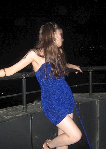 Parlak Mavi Straplez Mini Gece Elbisesi