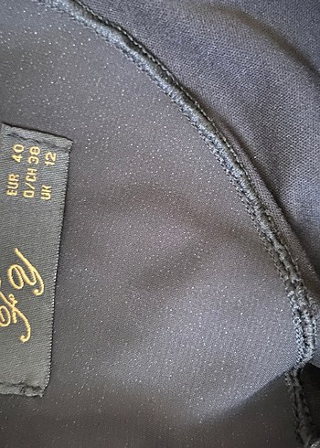 Zincir Detaylı Siyah Uzun Kollu Henna Elbise - Görsel 2