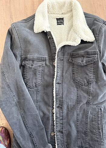 Zara Kadın Kürklü Denim Ceket - Görsel 2