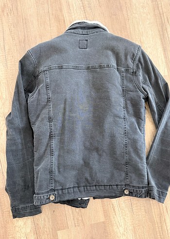 Zara Kadın Kürklü Denim Ceket - Görsel 3