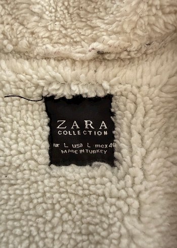 Zara Kadın Kürklü Denim Ceket - Görsel 4