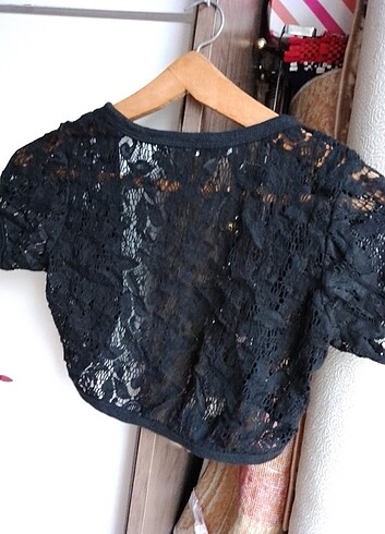m Beden Topshop bayan tüllü bolero