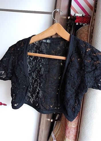 m Beden siyah Renk Topshop bayan tüllü bolero