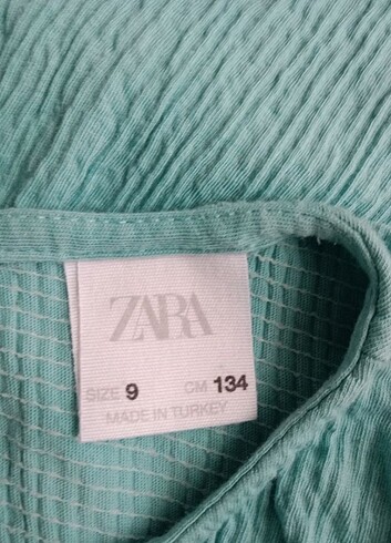 9 Yaş Beden mavi Renk Zara Kız çocuk elbise