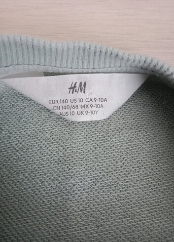 9 Yaş Beden yeşil Renk H&M Kışlık Elbise