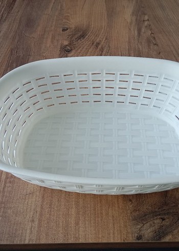 Beyaz Plastik Saklama Sepeti