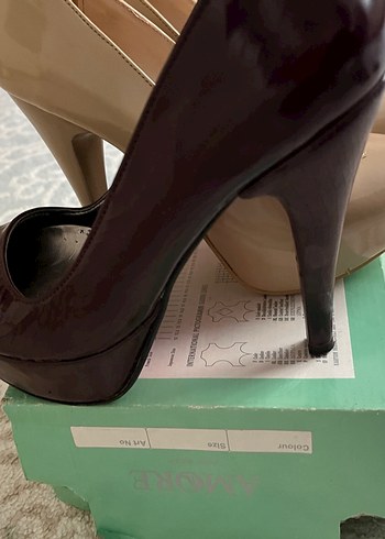 Bordo Parlak Rugan Kadın Stiletto - Görsel 2