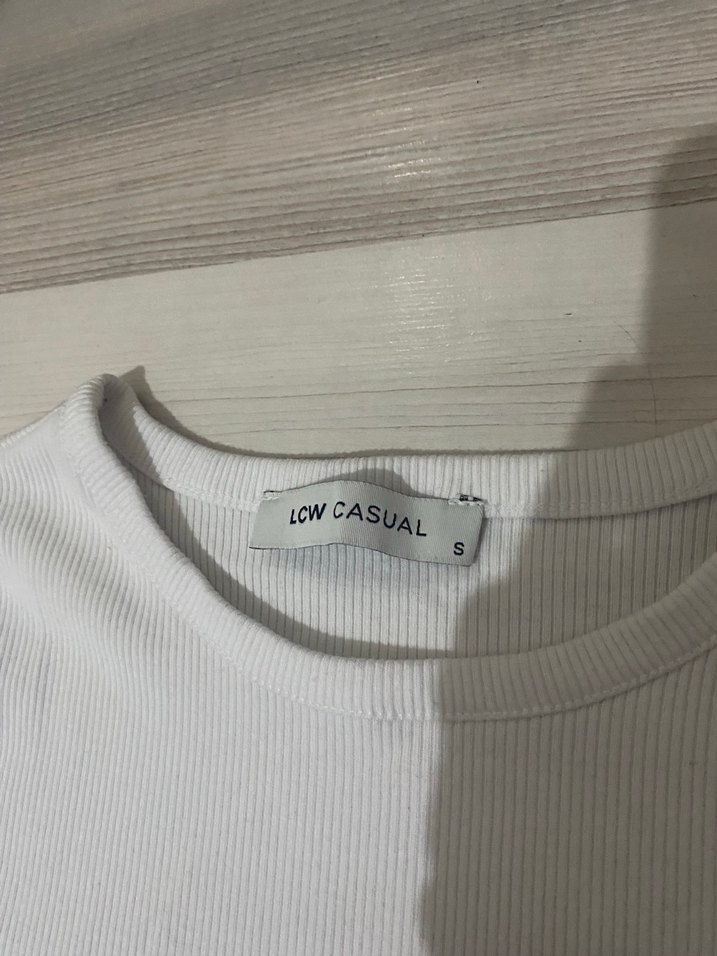 Kadın Beyaz Uzun Kollu Basic bluz - Görsel 2