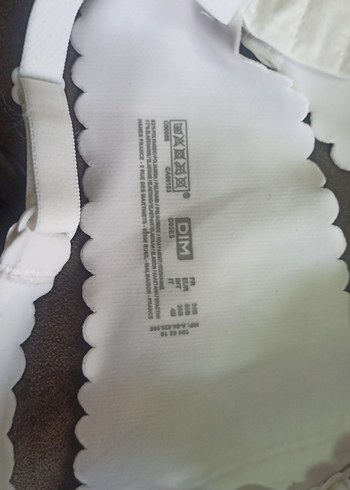 Beyaz Minimalist Dantelli Sütyen 80B 
hiç giyilmemiştir - Görsel 3