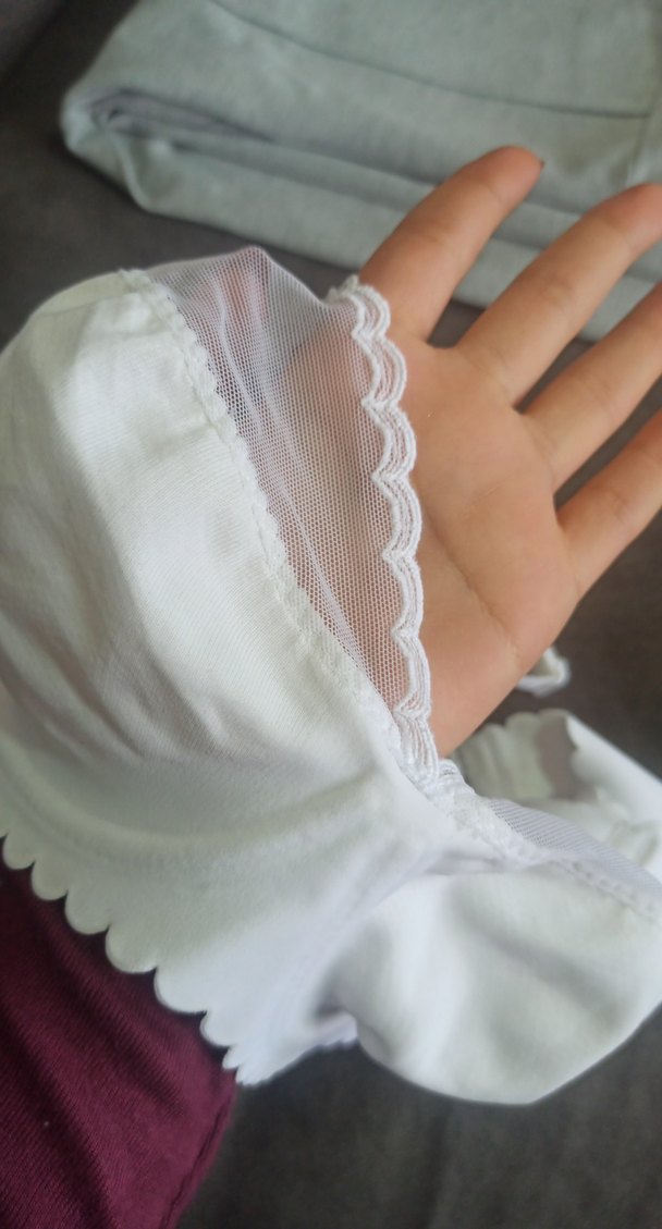 Beyaz Minimalist Dantelli Sütyen 80B 
hiç giyilmemiştir - Görsel 4