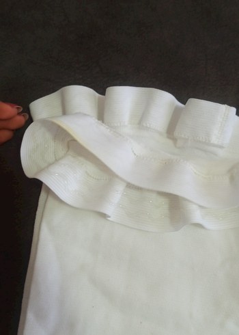 Beyaz kadın varis çorabı hamile çorabı - Görsel 3