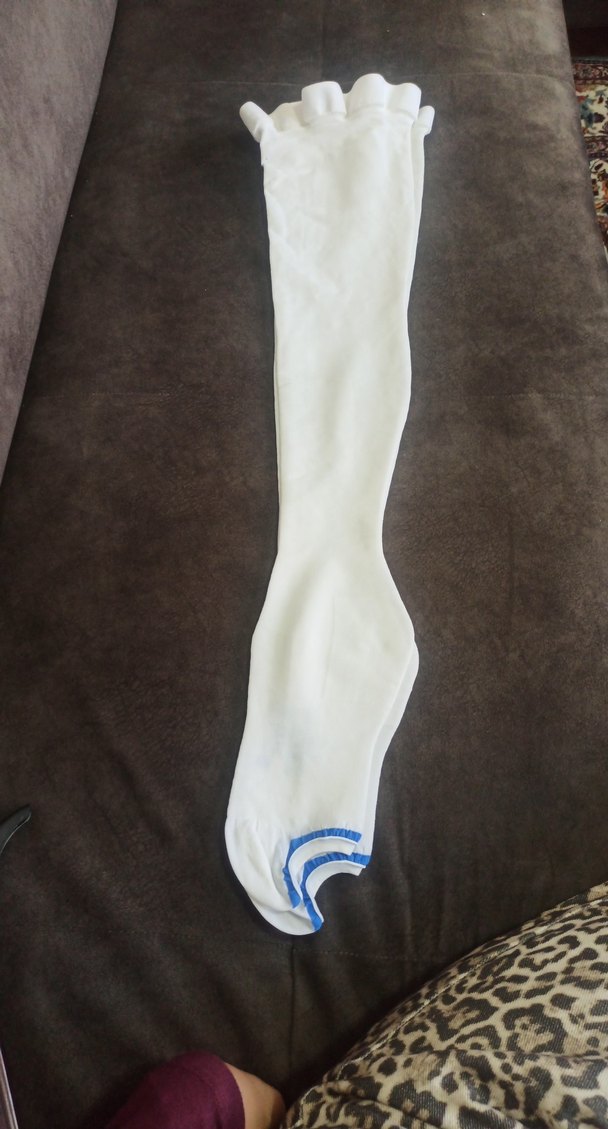 Beyaz kadın varis çorabı hamile çorabı - Görsel 4