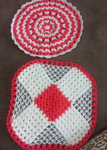 Renkli Örgü Banyo Lifi 2'li Set - Görsel 2