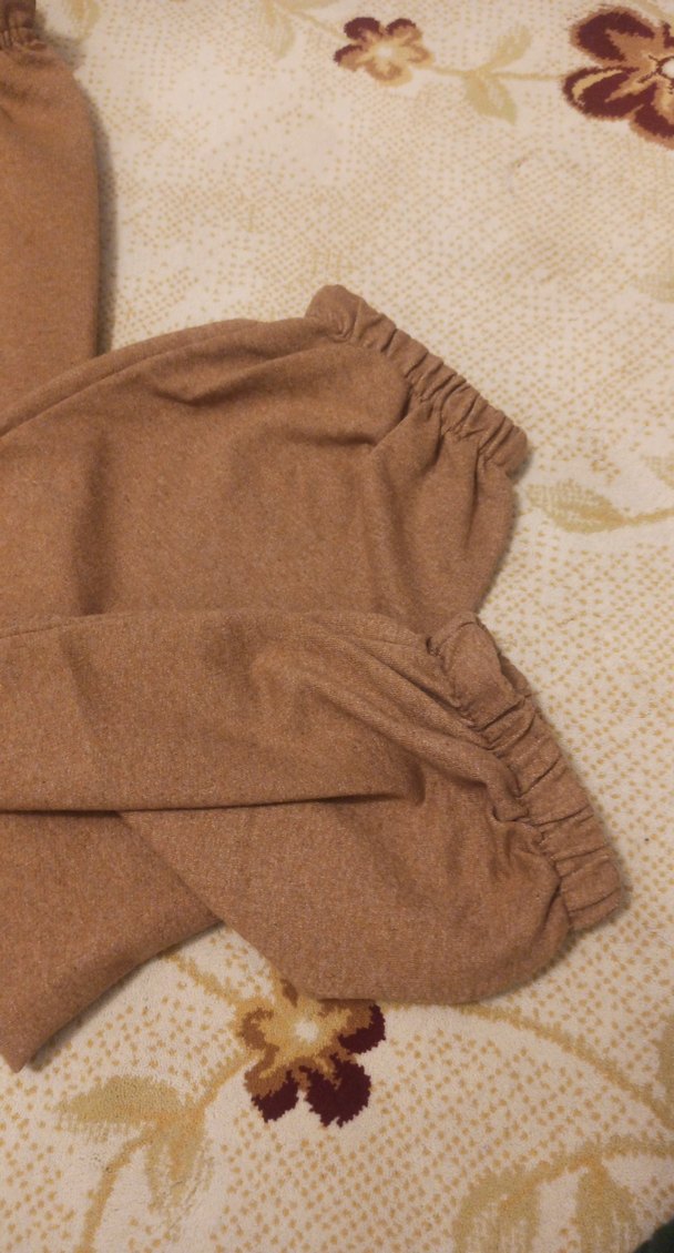 kahverengi Kadın Eşofman Altı etiketinde L ama S-M de uyumludur - Görsel 2