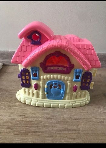 Pembe Renkli Mini Bebek Evi Oyuncak Seti - Görsel 3