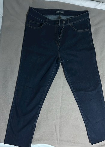 Laura Ashley Lacivert Kadın Denim Midi Boy Jean ithal