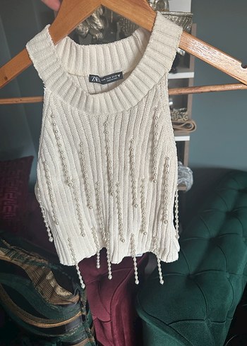 Zara Beyaz Mini Triko