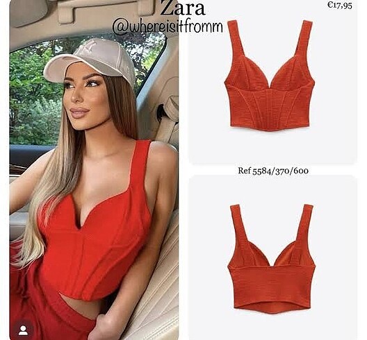 Zara etiketli tüvit büstiyer