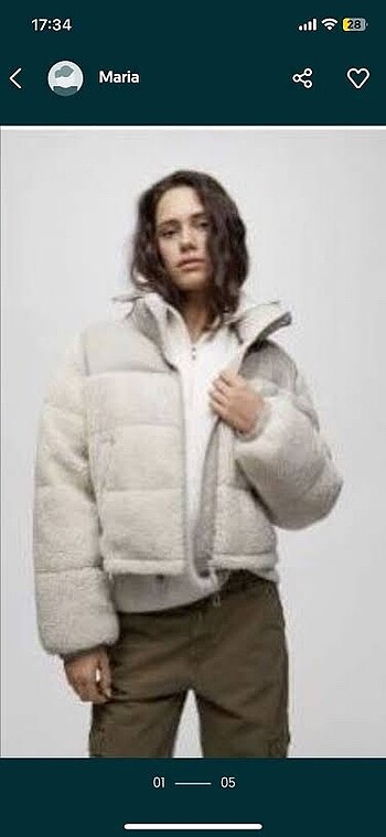 Pull and bear etiketli tedy mont