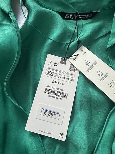 xs Beden yeşil Renk Zara etiketli tulum elbise