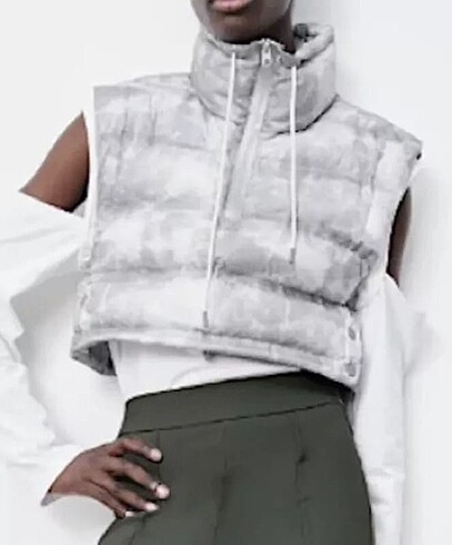 Zara etiketli puffer mont