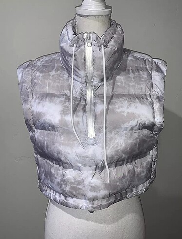 l Beden gri Renk Zara etiketli puffer mont