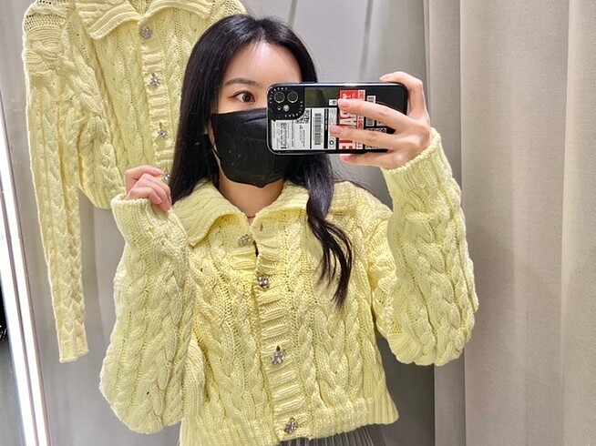 Zara Zara etiketli müchevher taşlı hırka