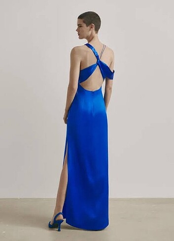 Massimo dutti etiketli ,0 ipek elbise
