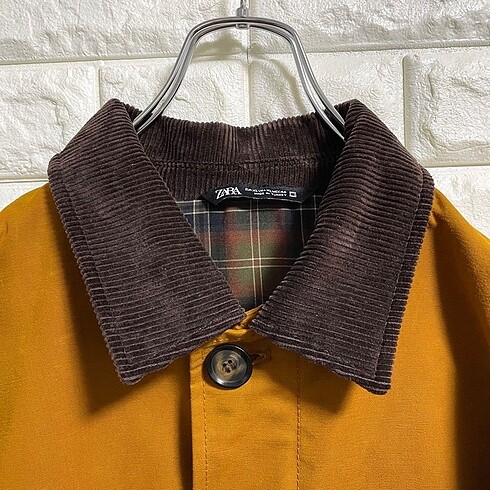 Zara etiketli mumlu parka - Görsel 5