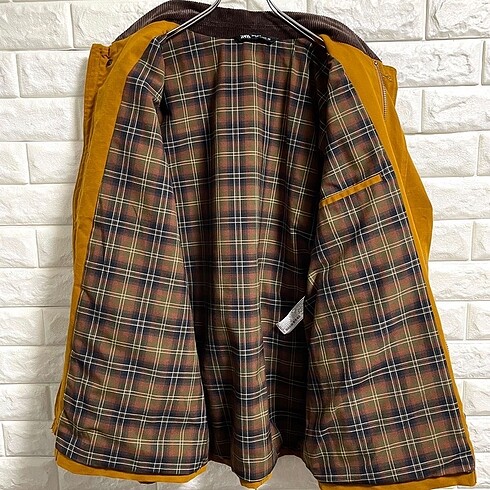 Zara etiketli mumlu parka - Görsel 6