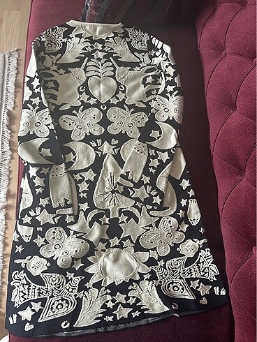 m Beden Alexander mcqueen etiketli jakarlı elbise