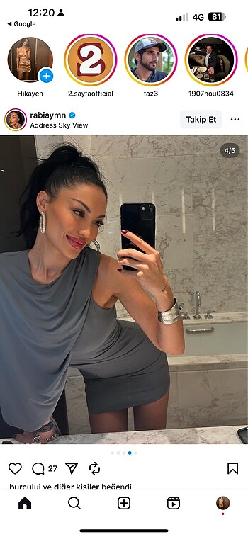 s Beden gri Renk Zara etiketli viral elbise