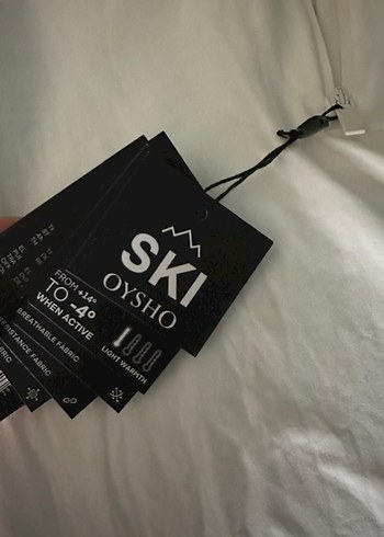 Beyaz Yarım Fermuarlı Yumuşak Kumaşlı ısı geçirmez üst - Görsel 3