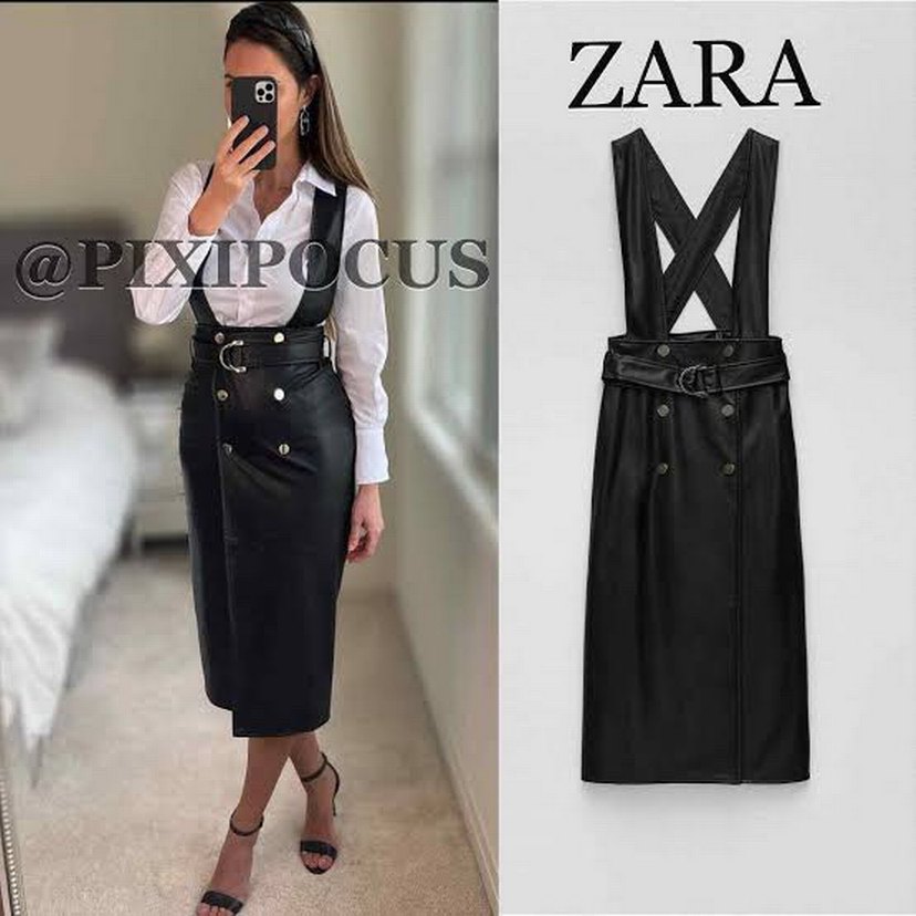 Deri Kemerli Uzun Ofis Elbisesi - Görsel 4