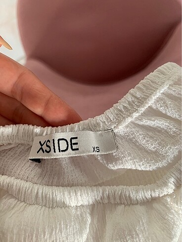 xs Beden Beyaz mini elbise