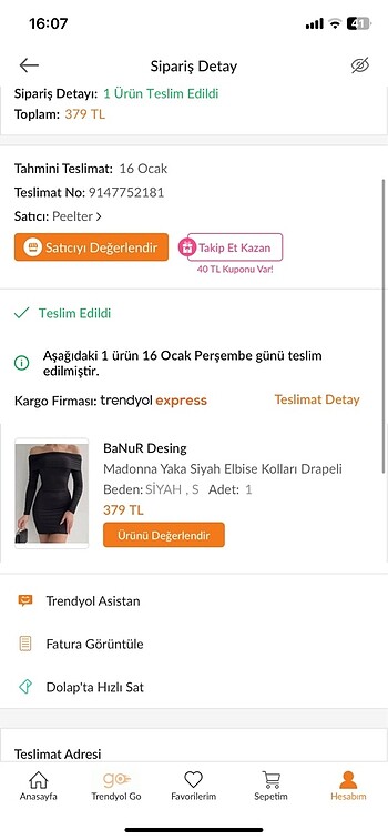 Diğer Madonna Yaka Siyah Elbise