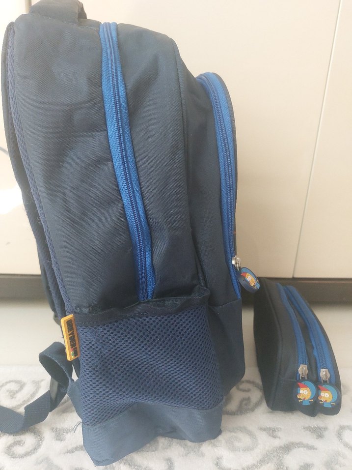 Kral Şakir Temalı Mavi Çocuk Sırt Çantası - Görsel 5