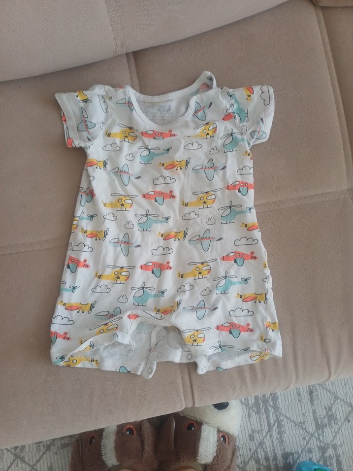 Renkli Baskılı Bebek Erkek Body - Görsel 3