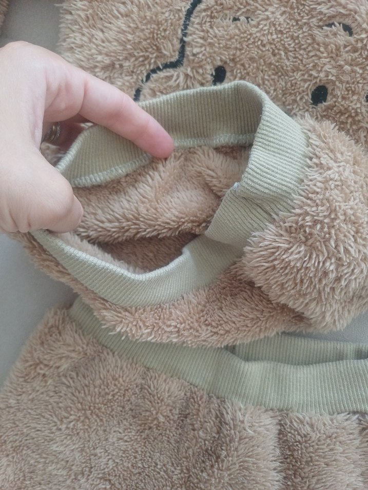 Kahverengi Kürklü Erkek Çocuk Sweatshirt - Görsel 3