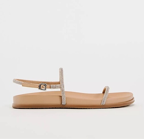 Zara Parıltılı Düz Sandalet