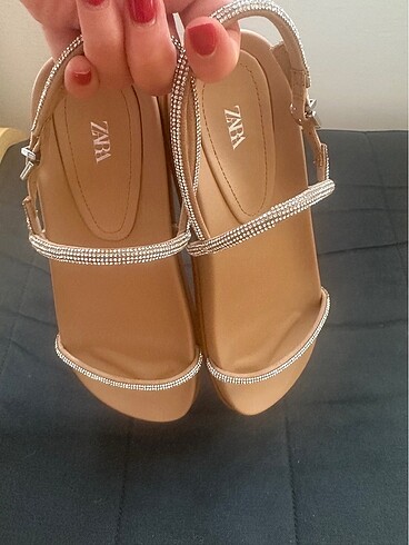Zara Zara Parıltılı Düz Sandalet