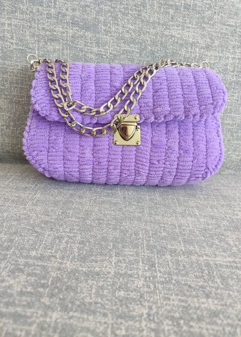 Mor Örgü Kadın Çanta - Görsel 2