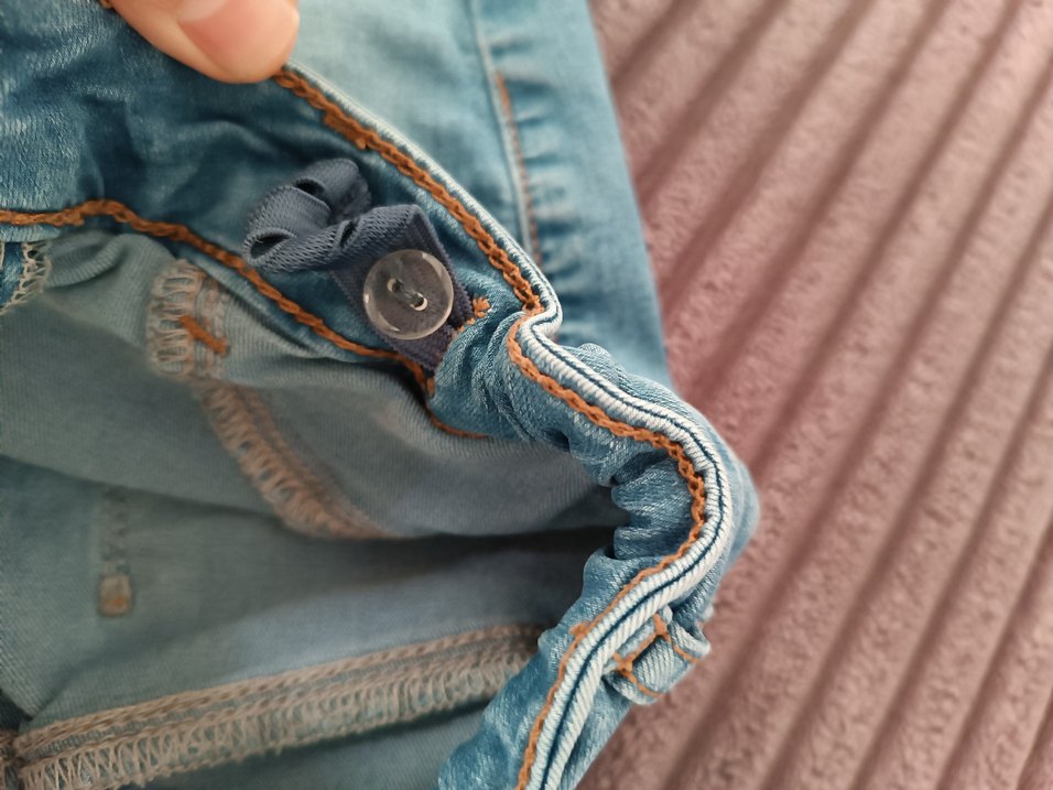 LC Waikiki Nakışlı Mavi Kız çocuk  Kot Pantolon - Görsel 4