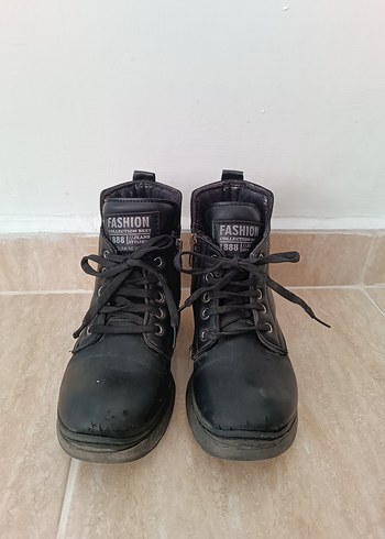 Wanetti Siyah Fermuarlı Çocuk Botu Unısex 30 numara - Görsel 2