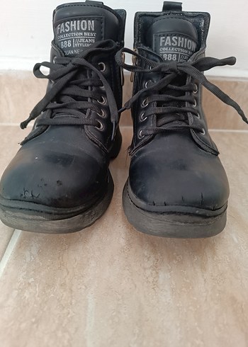 Wanetti Siyah Fermuarlı Çocuk Botu Unısex 30 numara - Görsel 3