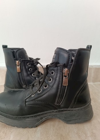 Wanetti Siyah Fermuarlı Çocuk Botu Unısex 30 numara - Görsel 8