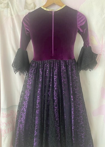 Diğer Mor Gotik Tarzda Kız Çocuk Kostümü